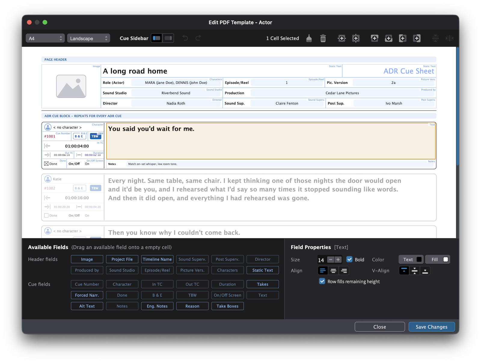 Cue Pro 26 PDF Editor