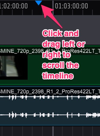 Timeline Playhead in the Timeline Track