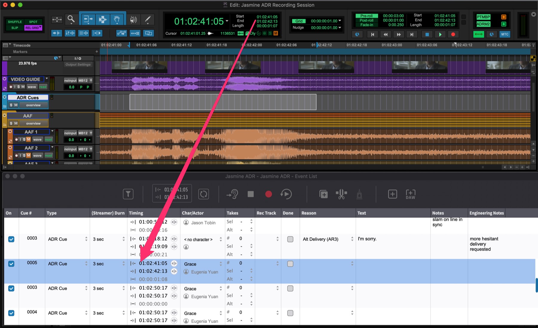 Capturing the timeline selection from Pro Tools