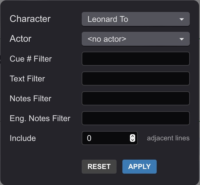 Accessing Events on an external device - Filter