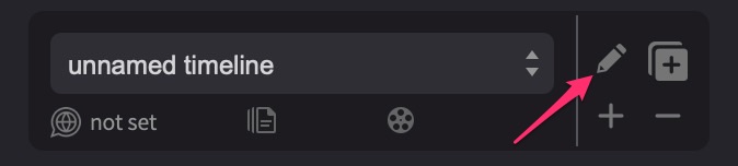 Edit Timeline Button