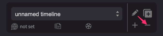 Delete Current Timeline Button