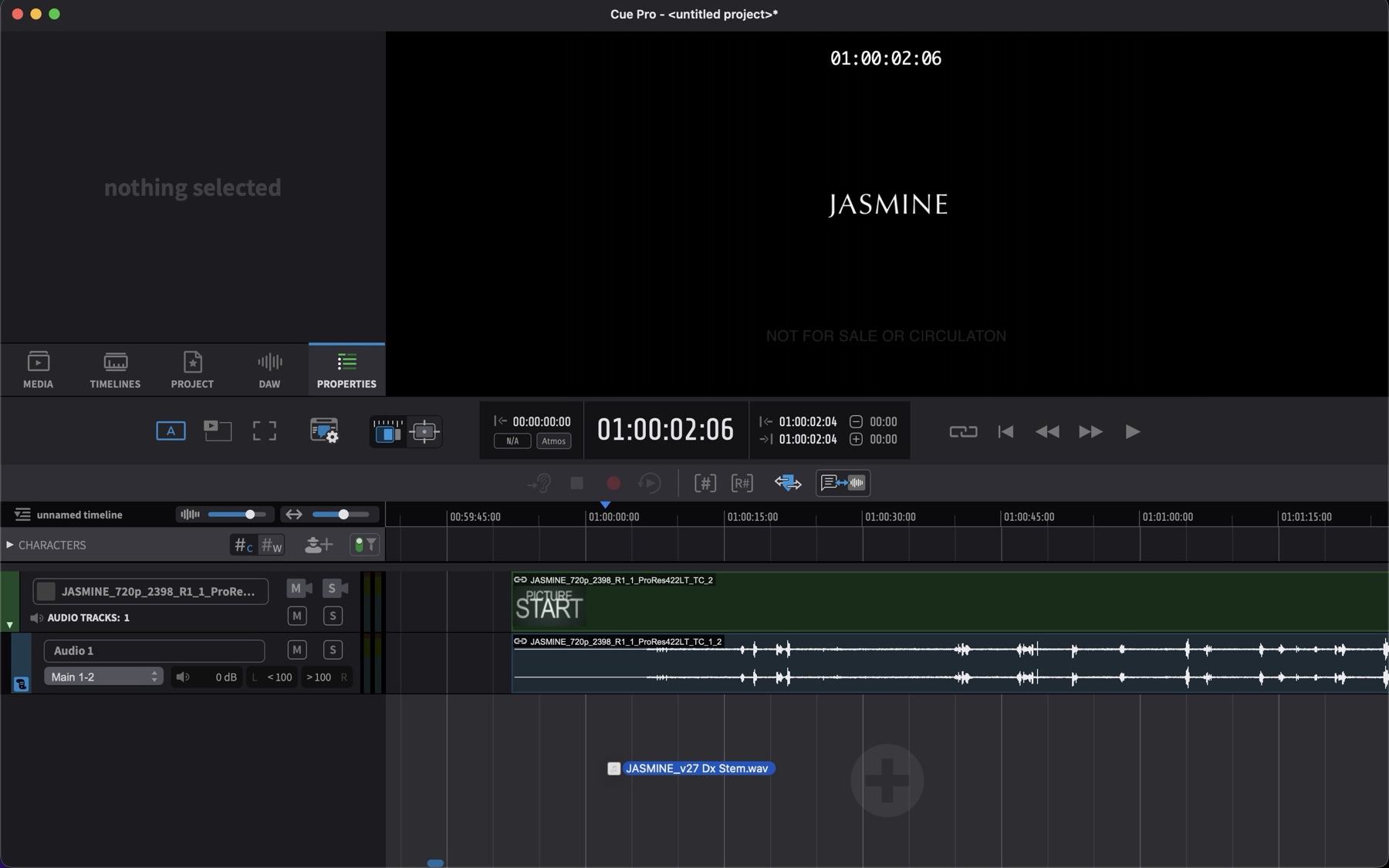 Create a new audio track by dragging media to the timeline