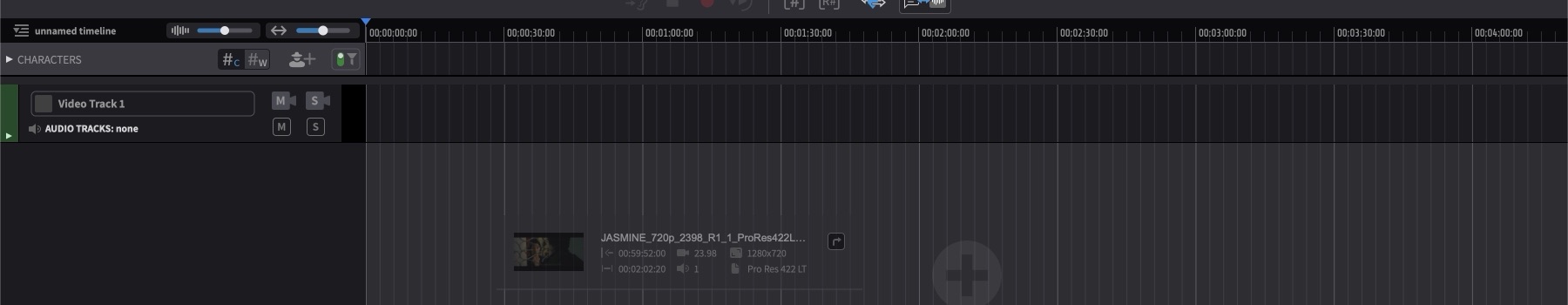 Add New Video Track by dragging media to the timeline