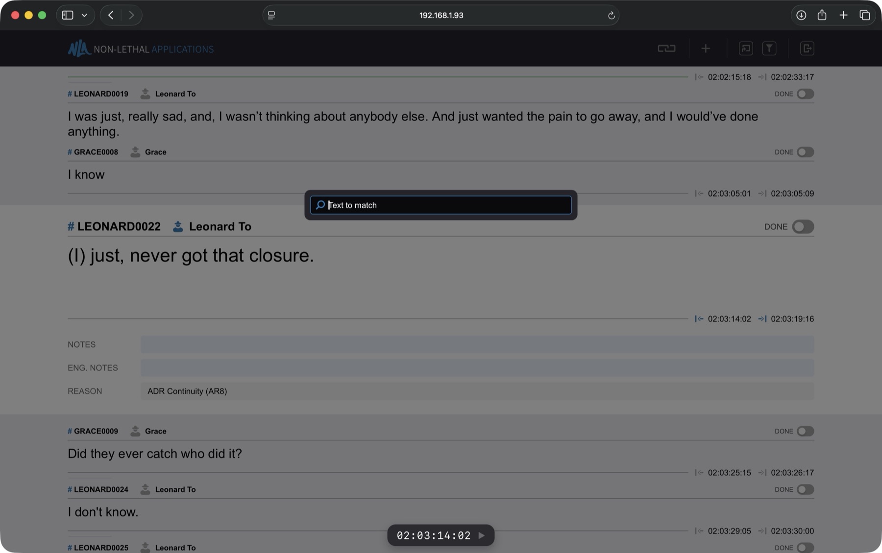 Accessing Events on an external device - Go To
