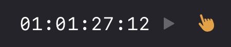 Playhead control indicator in the CueLink transport bar