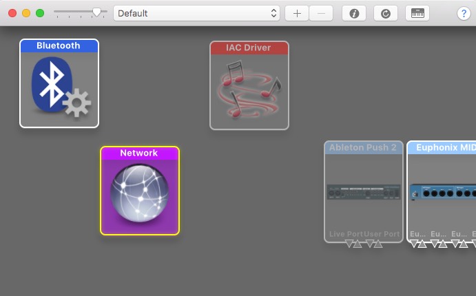 Audio MIDI Setup - MIDI Studio Window