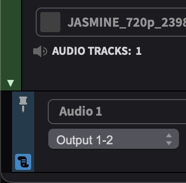 Pin marker in track colour box