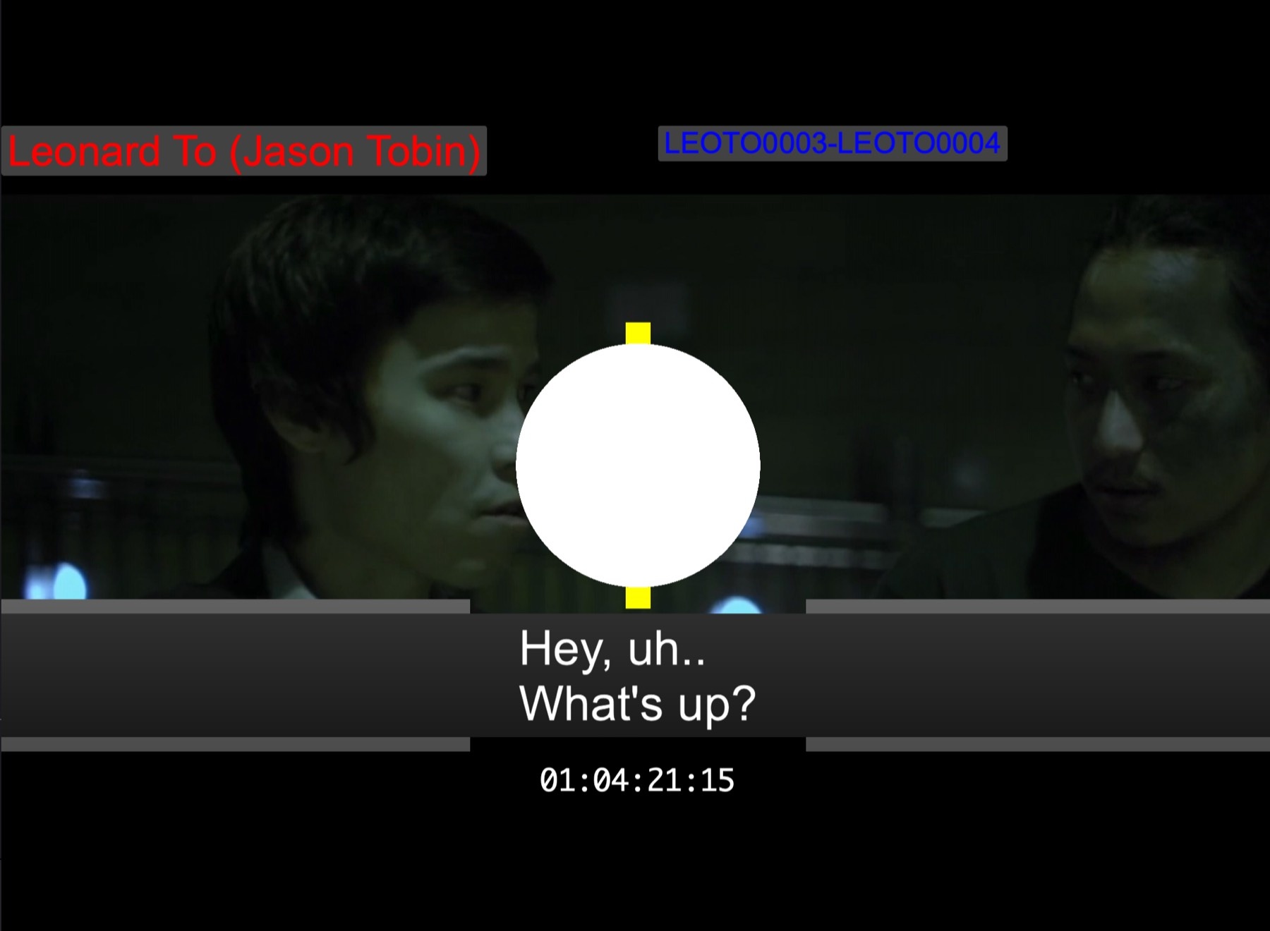ADR Cue overlay during playback