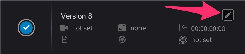 Edit Timeline Settings pencil button