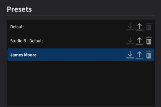 Overlay presets