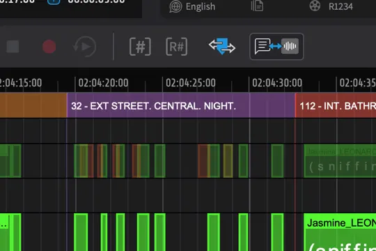 Scene tracks for organizing cues
