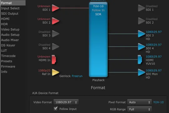 AJA & 4K Output
