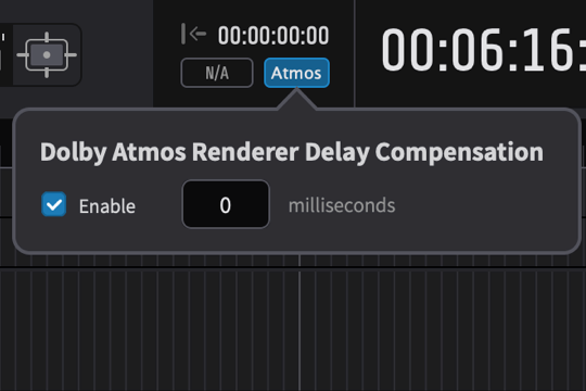 Dolby Atmos Renderer Delay Compensation