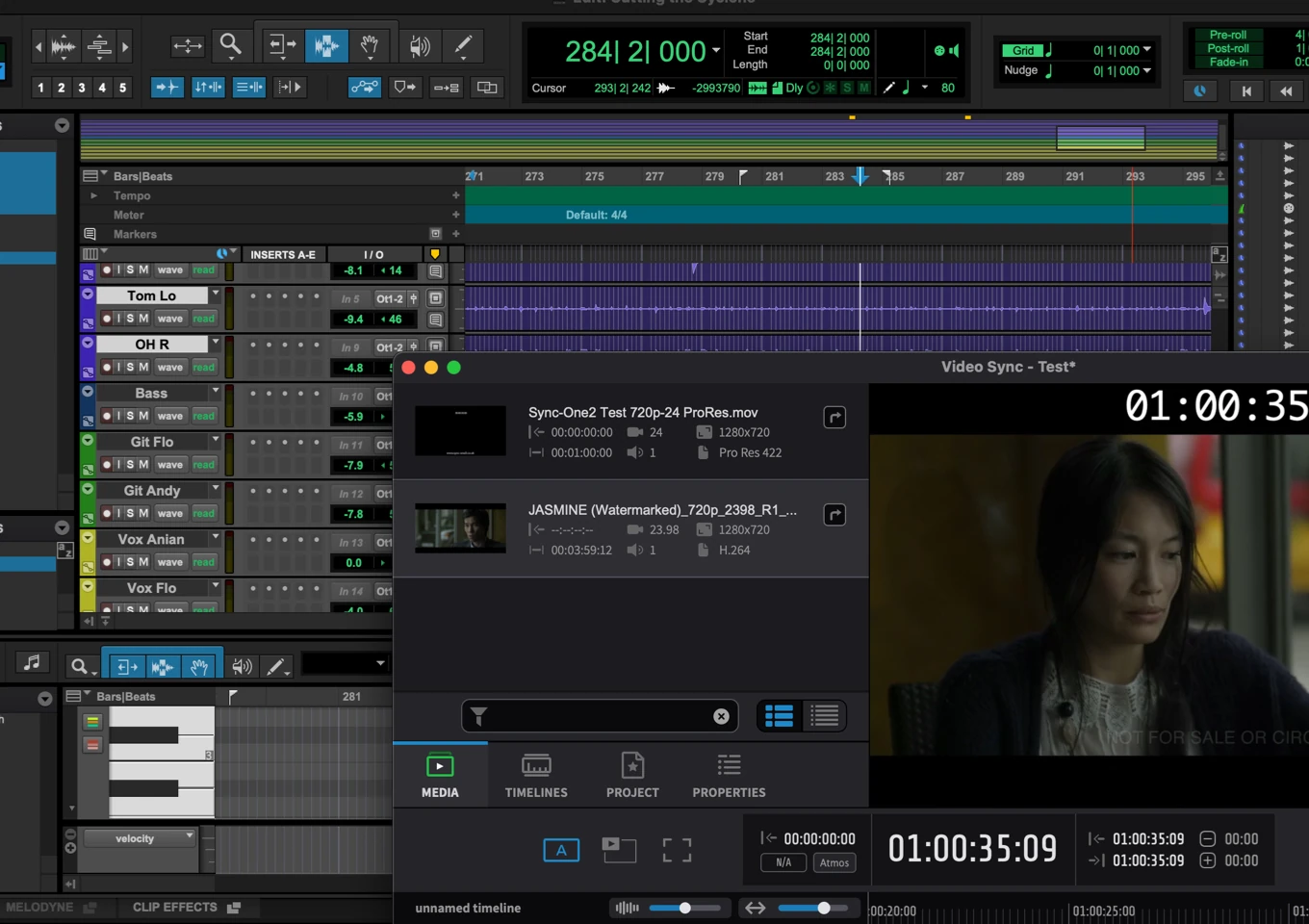 DAW Synchronization